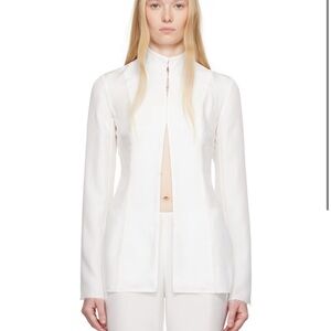 Elegant White Women's Jacket